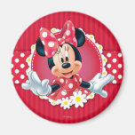 Minnie Flower Frame Refrigerator Magnets
