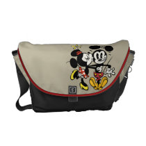 Minnie Kissing Mickey Messenger Bag at Zazzle