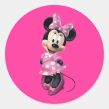 Minnie Mouse 3 Round Sticker