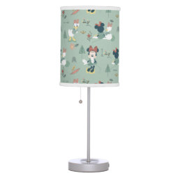 Minnie Mouse Daisy Duck Let S Get Away Pattern Table Lamp Zazzle