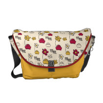 Minnie Mouse Hats Pattern Messenger Bags at Zazzle