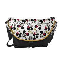 Minnie Mouse Head Pattern Messenger Bag at Zazzle