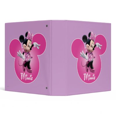 Minnie Mouse Pink binders