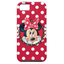 Minnie Polka Dot Frame iPhone 5 Cases