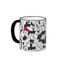 Minnie Red Bow Pattern Coffee Mug