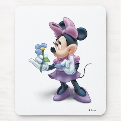 Minnie with flower mousepads