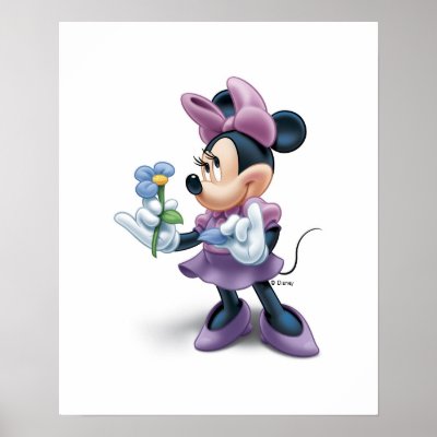 Minnie with flower posters