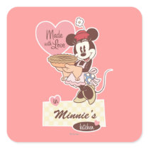 Minnie's Kitchen Minnie Mouse Square Sticker