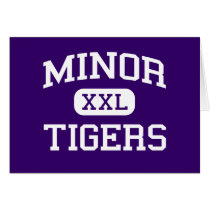 Minor - Tigers - High School - Adamsville Alabama Greeting Cards