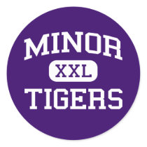 Minor - Tigers - High School - Adamsville Alabama Stickers