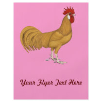 Minorca:  Buff Rooster Full Color Flyer