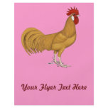 Minorca:  Buff Rooster flyers