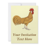 Minorca:  Buff Rooster Invitation