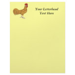 Minorca:  Buff Rooster Custom Letterhead