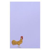 Minorca:  Buff Rooster Customized Stationery