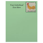 Minorca:  Old-fashioned Rooster Letterhead Template