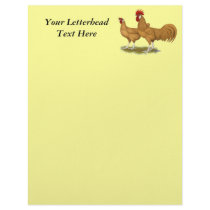 Minorcas Buff Pair Custom Letterhead
