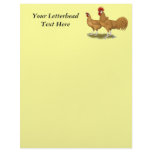 Minorcas Buff Pair Custom Letterhead