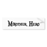 Minotaur Hero Sticker Bumper Sticker