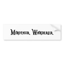 Minotaur Wanderer Bumper Sticker