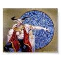 Minotaur with Mosaic Print