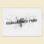 Minotaurs Rule - Greeting Card