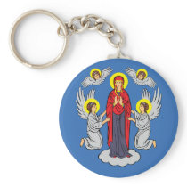 Minsk, Belarus flag Keychain