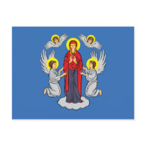 Minsk, Belarus flag Postcards