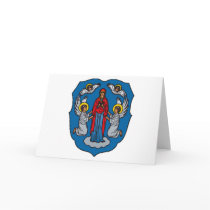 Minsk Coat of Arms Greeting Card by FlagTshirts Minsk Coat of Arms Greeting Card