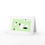 MINT ABSTRACT BLANK GREETING CARD