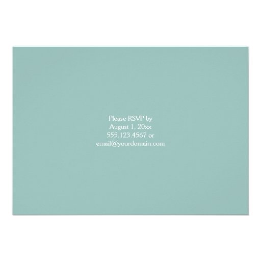 Mint and Lavender Floral Butterflies Post Wedding Announcements