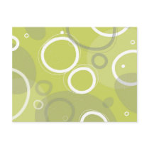 Mint Atomic Abstract Postcard
