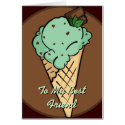 Mint Choco-Chip Ice Cream Card by Customizables Mint Choco-Chip Ice Cream Card