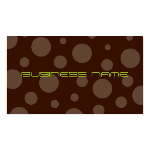 mint chocolate bubble profile cards business card template (back side)