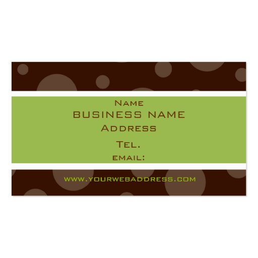 mint chocolate bubble profile cards business card template