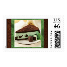 Mint Chocolate Cheesecake Postage Stamps