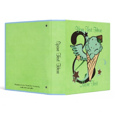 Mint Chocolate Chip Ice Cream Binder by Customizables Mint Chocolate Chip Ice Cream. Mint Chocolate Chip Ice Cream Binder by Customizables