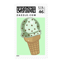 Mint Chocolate Chip Postage Stamps