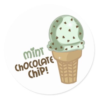 Mint Chocolate Chip with text sticker
