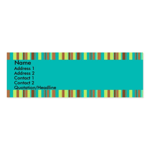 Mint Chocolate Profile Card Business Card Templates