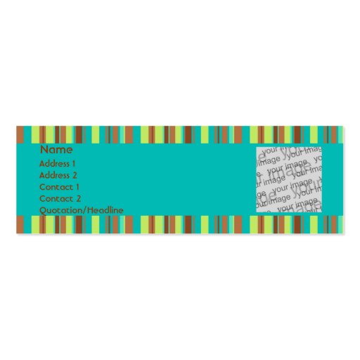 Mint Chocolate Profile Card Business Cards