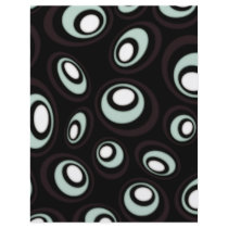 Mint & Cream Offset Retro Ovals flyers by JaZilla Mint & Cream Offset Retro Ovals flyers