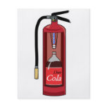 Mint Diet Cola Soda Fire Extinguisher flyers