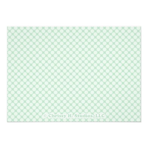 Mint Greem Elephant Little Bird Baby Shower Personalized Invitations