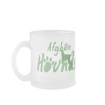 Mint Green Afghan Hound Mug by MenagerieMayhem Mint Green Afghan Hound Mug