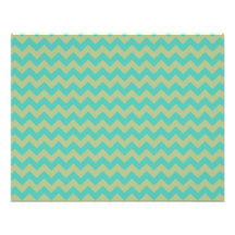 Mint Green and Tan Chevron Pattern Photograph
