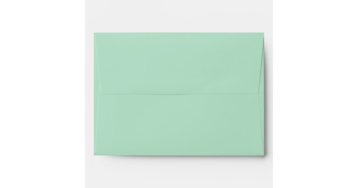 Mint Green and White Chevron Envelope Zazzle