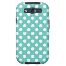 Mint green and white polka dot pattern. casemate cases