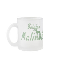Mint Green Belgian Malinois Mug by MenagerieMayhem Mint Green Belgian Malinois Mug
