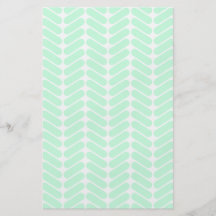 Mint Green Chevron Pattern, like Knitting. Flyer